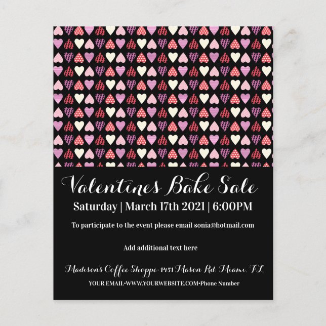 Flyer Evento del Día de San Valentín Fiesta Venta de Rep (Frente)