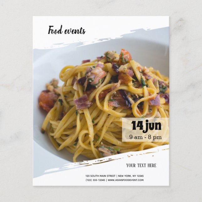 Flyer Evento gastronómico (Frente)