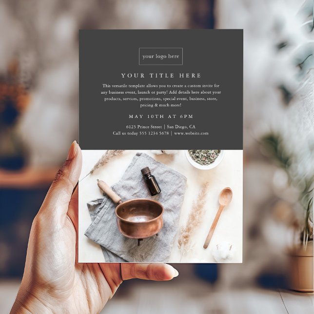 Flyer Evento profesional Minimalista Foto profesional (Simple minimal photo business brochure.)