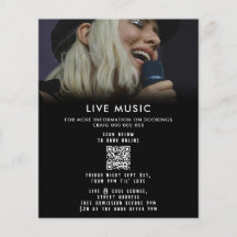 Evento promocional de música de cantante