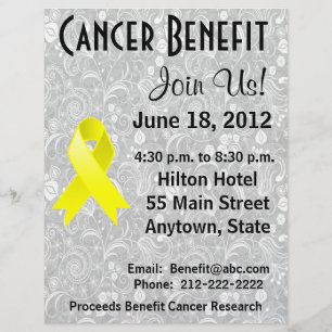 Flyer Ewing Sarcoma Beneficio de Concienciación Floral G