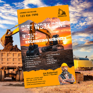 Flyer Excavation Services Business