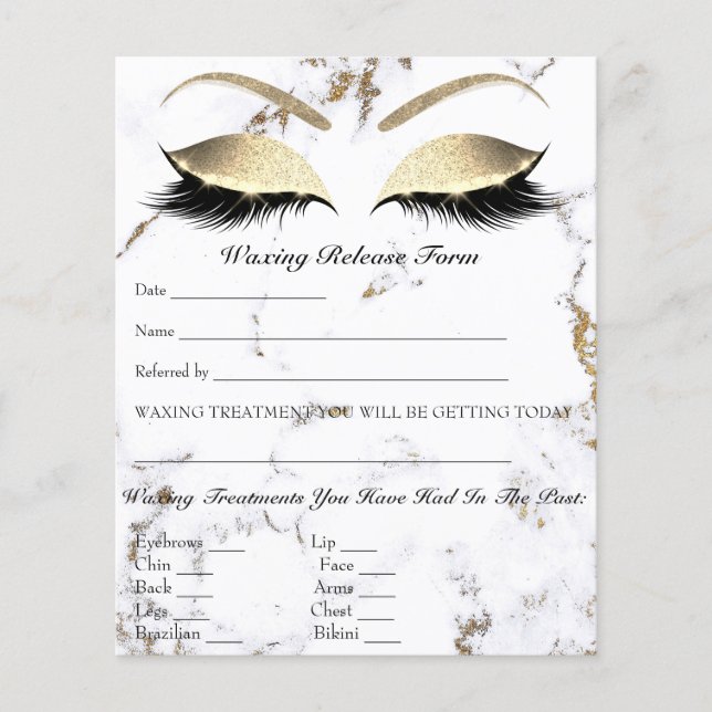 Flyer Exención de Responsabilidad por Depilación con Cer (Frente)