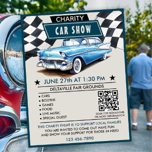 Flyer Exposición de Autos de Caridad