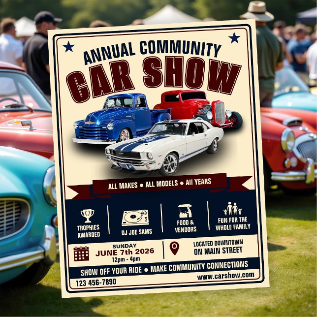 Flyer Exposición de Autos de la Comunidad (Subido por el creador)