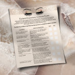 Flyer Extensión de Eyelash Responsabilidad Renuncia a la<br><div class="desc">Exención De Responsabilidad Y Formulario De Liberación De Eyelash Extendido.</div>