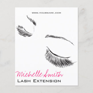 Flyer Extensión de latigazos largos en la cara
