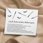 Flyer Extensiones Cute Eyelash Extensiones Maquillaje Ar<br><div class="desc">Cuidadas tarjetas de atención posterior de extensión Minimalista de Eyelash dibujadas a mano.</div>