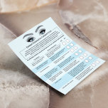 Flyer Extensiones de Eyelash Responsabilidad Salon Azul<br><div class="desc">Exención De Responsabilidad De Extensión De Eyelash Y Volantes Del Formulario De Liberación.</div>