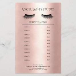 Flyer Extensiones Eyelash Artista de maquillaje beidseit