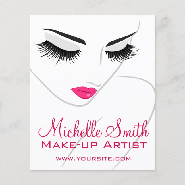 Flyer Extensiones Lash de latigazos largos (Frente)