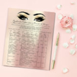 Flyer Eyelash Extension Liability Waiver Rosa Gold<br><div class="desc">diseño florenceK</div>