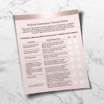 Flyer Eyelash Salon Pasivo Exención Rosa Borde de Oro<br><div class="desc">Exención de responsabilidad y formulario de liberación de la extensión de la Eyelash Rosa Volantes de borde dorado.</div>