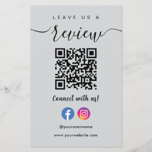 Flyer Facebook Instagram Qr Code nos deja un gris crític