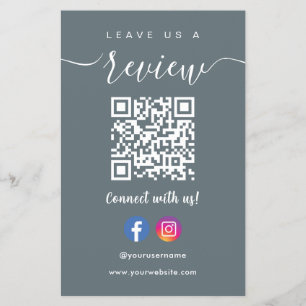Flyer Facebook Instagram Qr Code nos deja una marina de 