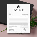 Flyer Factura comercial minimalista en blanco y negro<br><div class="desc">Diseño minimalista y moderno para su factura comercial. Seleccione la ''Herramienta de edición con diseño'' para personalizar. *recomendado para editar usando el equipo</div>