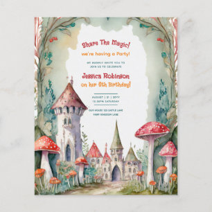 Flyer Fairytale Castle Boda Fairycore Princess Magic