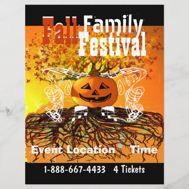 Flyer Fall Family Festival Fall Fall Fall (Frente)
