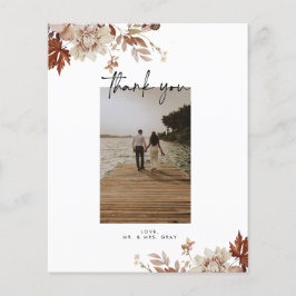 Flyer Fall Wedding Photo You Post Card