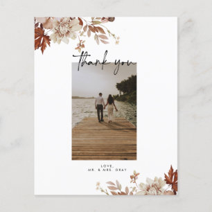 Flyer Fall Wedding Photo You Post Card