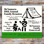 Flyer Family Reunion Weekend Camp Invitation<br><div class="desc">Family Reunion Weekend Camp Invitation Flyer / This multipurpose template can be modified into school,  work,  or business invitations. / Designed with passion,  printed with care,  and packaged with love!</div>