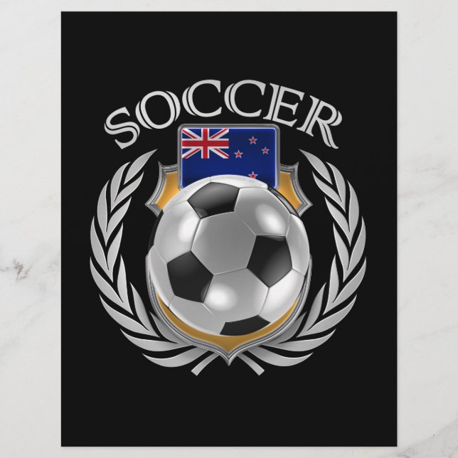 Flyer Fanático New Zealand Soccer 2016 (Frente)