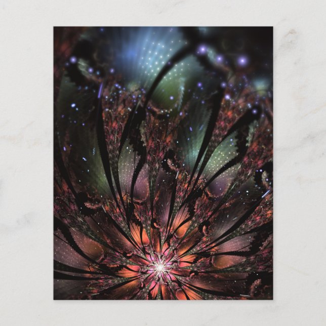 Flyer Fantasía suave y delicada de fantasía fractal de f (Frente)