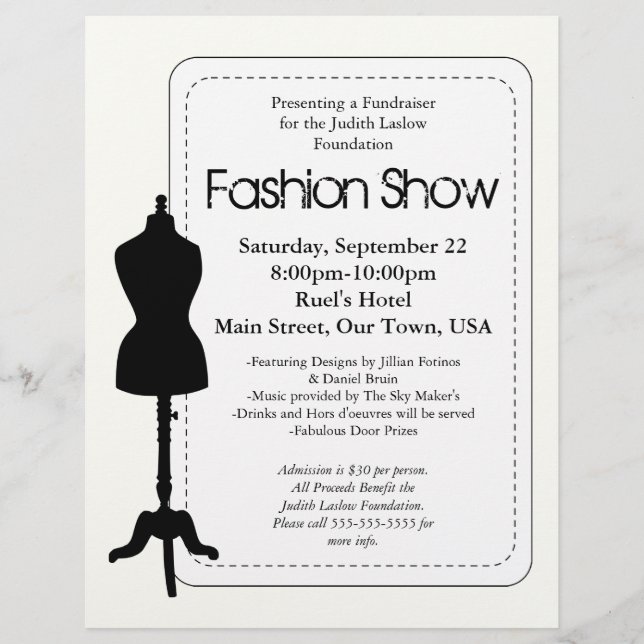 Flyer Fashion Show (Frente)
