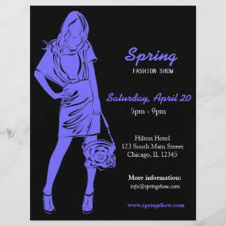 Flyer Fashion Show (Blue de pizarra ligera)