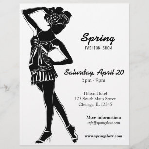 Flyer Fashion Show (negro)