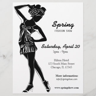 Flyer Fashion Show (negro)