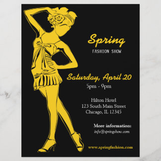 Flyer Fashion Show (Oro)