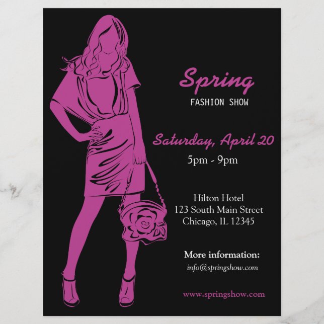Flyer Fashion Show (Plum) (Frente)