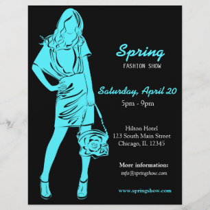 Flyer Fashion Show (Turquesa)