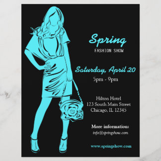 Flyer Fashion Show (Turquesa)