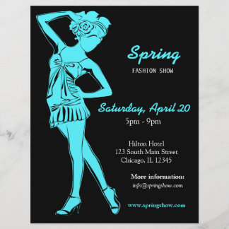 Flyer Fashion Show (Turquiose)