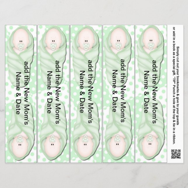 Flyer Favoritos para la fiesta de las duchas para bebés (Frente)