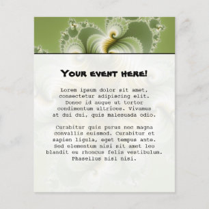 Flyer Fayre de campo - Arte fractal