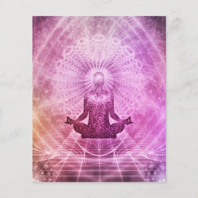 Flyer Fe de Yoga Meditación (Frente)