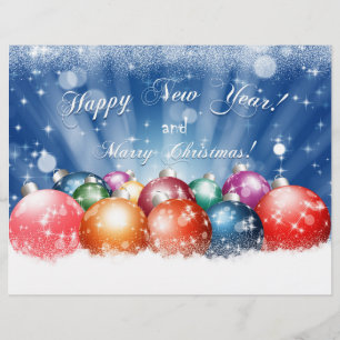 Flyer Feliz Año Nuevo y Feliz Navidad