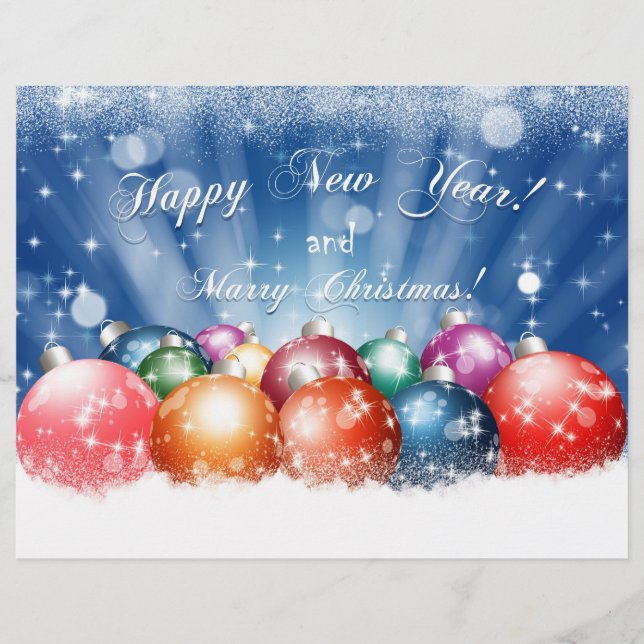 Flyer Feliz Año Nuevo y Feliz Navidad (Frente)