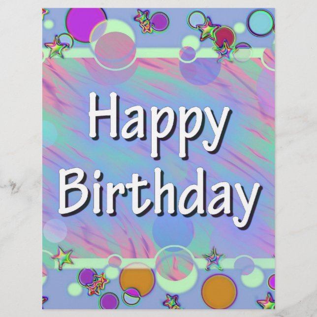 Flyer Feliz cumpleaños (Frente)