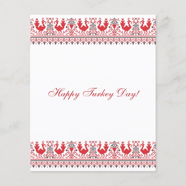 Flyer ¡Feliz Día de Turquía! (Frente)