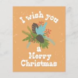 Flyer Feliz Navidad Decoración