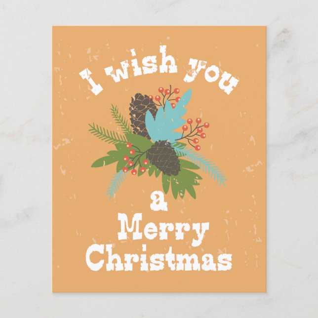 Flyer Feliz Navidad Decoración (Frente)