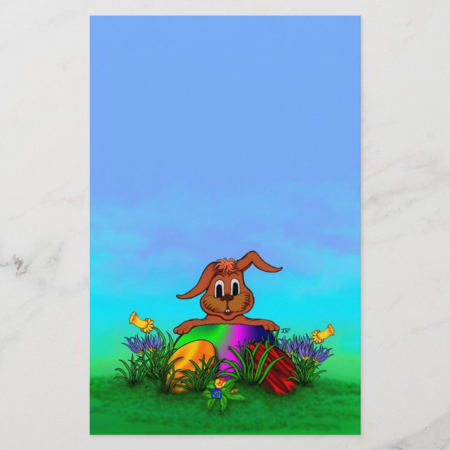Flyer ¡Feliz Pascua! Conejo de Pascua (Frente)