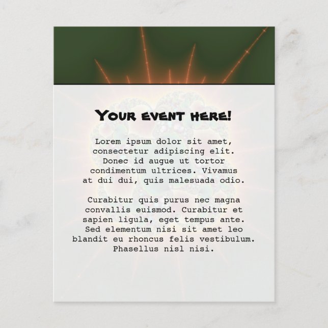 Flyer Festival de la cosecha - Arte abstracto (Frente)