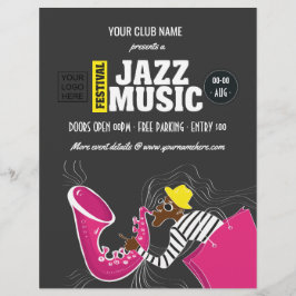 Flyer Festival de Música de Jazz Colorido