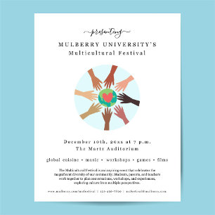 Flyer Festival Multicultural de la noche