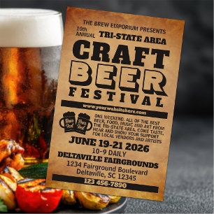 Flyer Festival Rustic Craft Beer
